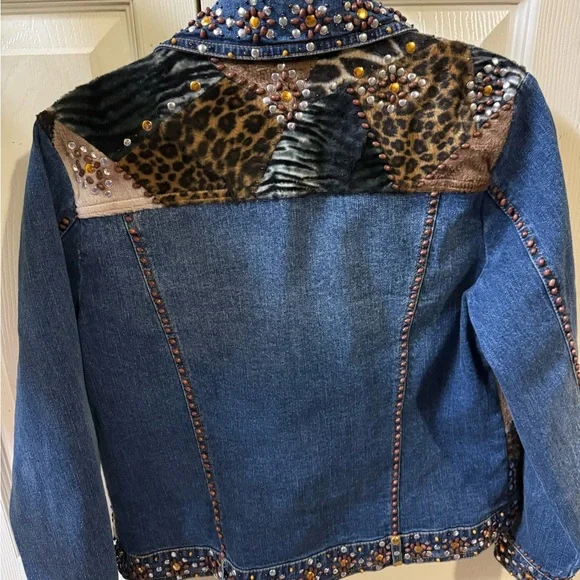 Berek Multicolor Embellished Jean Jacket - Picture 3 of 6